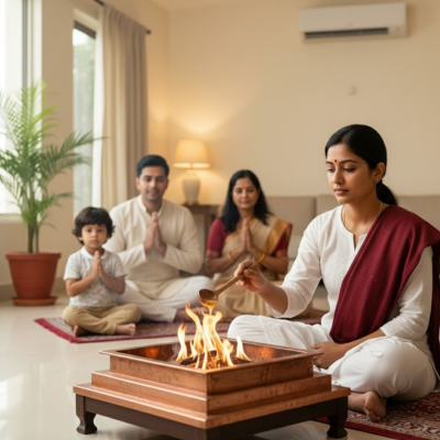 Arya Samaj Shanti Havan in Chanakyapuri